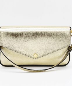 BOLSO DORADO PIEL