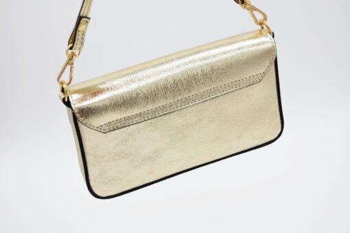 BOLSO DORADO PIEL - Imagen 3