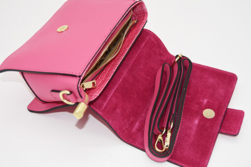 LEATHER PINK BAG - Imagen 4